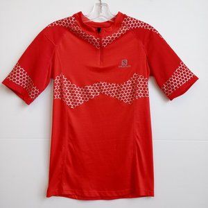 Salomon 1/4 Zip Cycling Jersey -Men L (O30063-2-v)